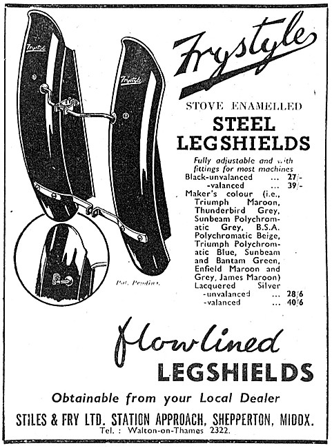 Frystyle Steel Legshields                                        