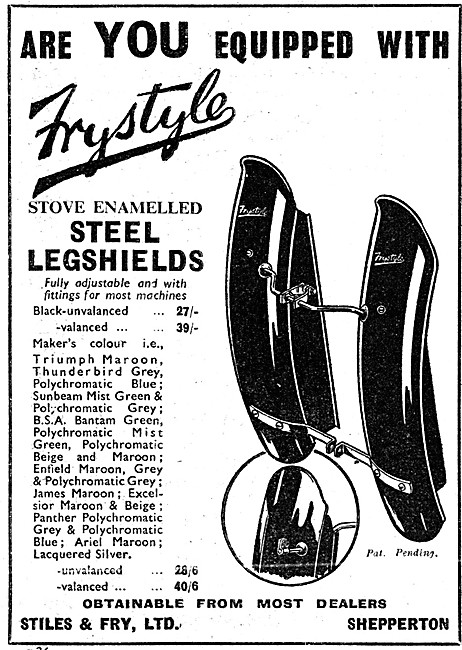 Frystyle Steel Legshields                                        