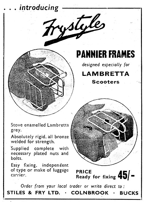 Frystyle Lambretta Pannier Frames                                