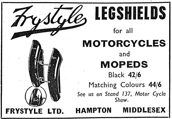 Frystyle Motor Cycle Legshields                                  