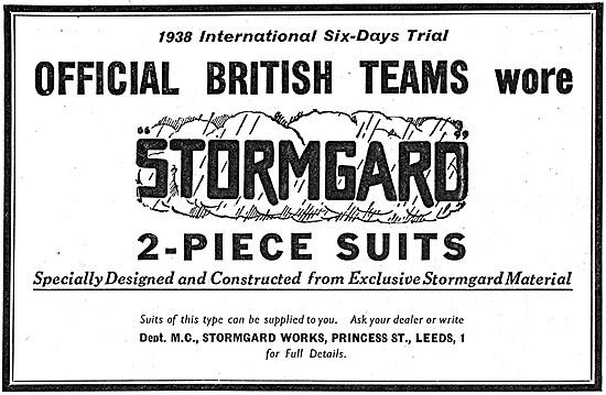 Stormgard Motor Cycle Suits                                      