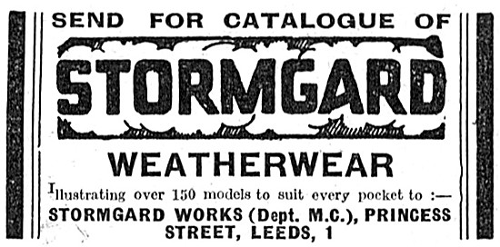 Stormgard Motor Cycle Weatherwear                                