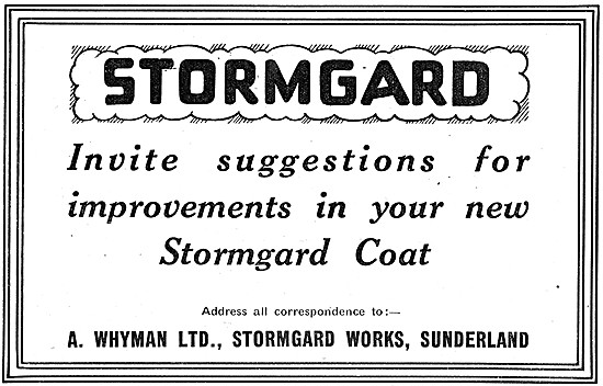 Stormgard Motor Cycle Coats                                      