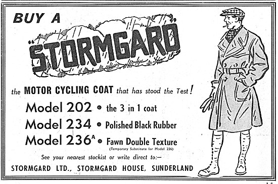 Stormgard Model 202 Motor Cycle Coat                             