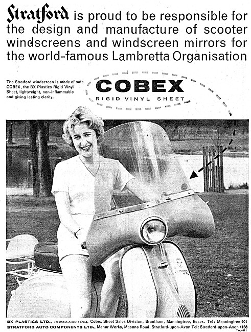 Stratford Cobex Motor Cycle & Scooter Windscreens                