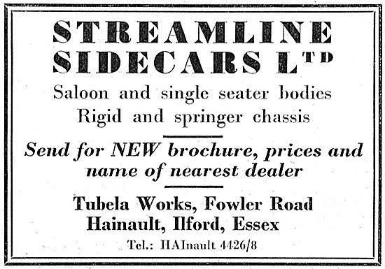 Streamline Sidecars                                              