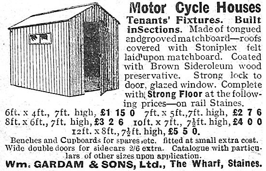 Gardam Motor Cycle Houses                                        