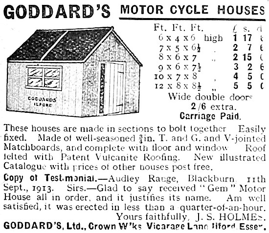 Goddard's Motor Cycle Houses                                     