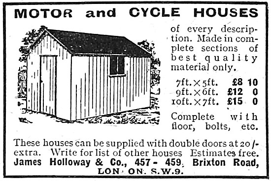 Holloway Motor Cycle Garages 1919                                