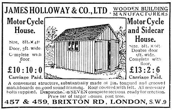 1920 James Holloway Motorcycle House - Motorcycle & Sidecar House