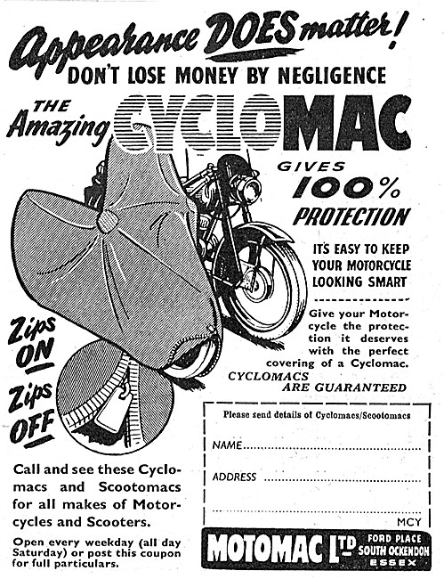 Motomac CYCLOMAC Weather Proof Motor Cycle Covers                