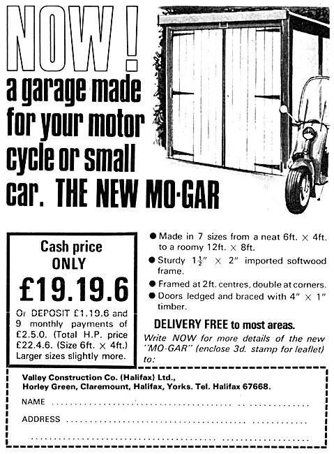 Valley Mo-Gar Motor Cycle Garage                                 