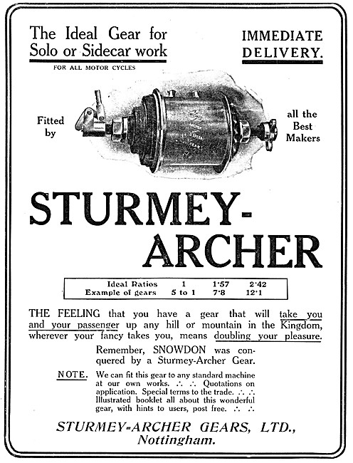 Sturmey-Archer Gears - Sturmey-Archer Gearboxes                  
