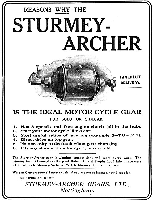 Sturmey-Archer Gears - Sturmey-Archer Gearboxes                  