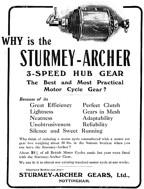 Sturmey-Archer 3-Speed Hub Gears - Sturmey-Archer Gearboxes      