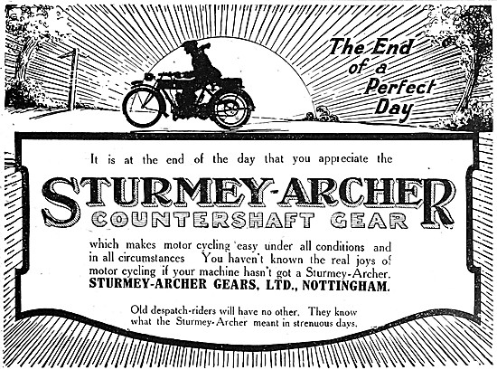 Sturmey-Archer Countershaft Gears - Sturmey-Archer Gearboxes 1920
