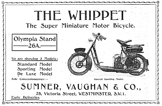 Sumner Vaughan Light Motor Cycles - Sumner Vaughan Whippet       