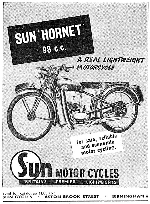 1956 98 cc Sun Hornet                                            