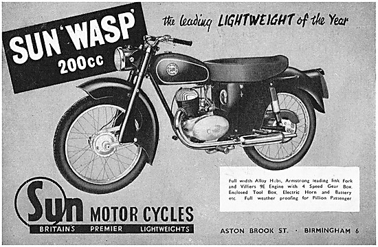 1957 Sun Wasp 200 cc                                             