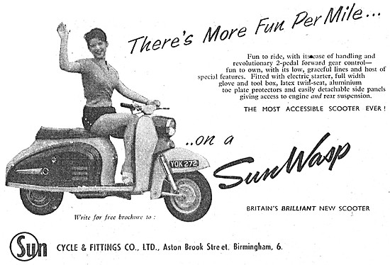1959 Sun SunWasp Motor Scooter                                   