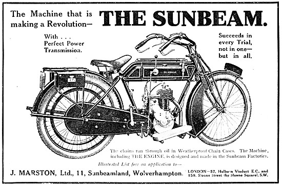 1913 Sunbeam Motor Cycles                                        