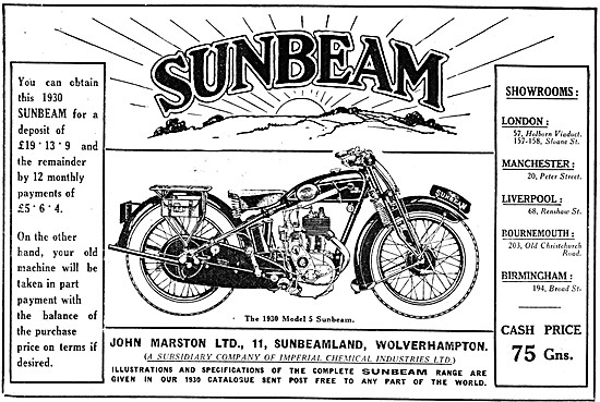 1930 Model S Sunbeam                                             