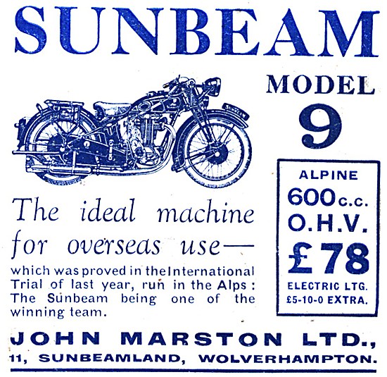 Sunbeam Model 9 1933                                             
