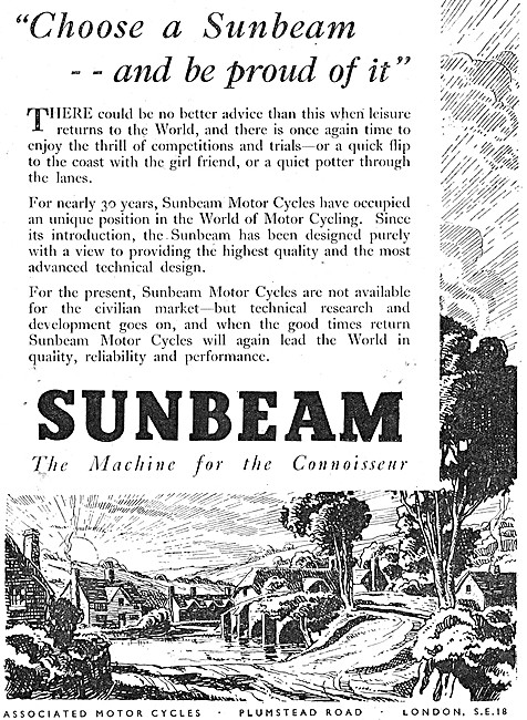 Sunbeam Motor Cycles - AMC Motor Cycles                          