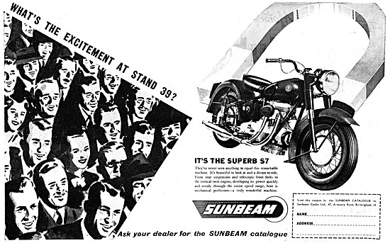 1949 Sunbeam S7 Motor Cycle                                      