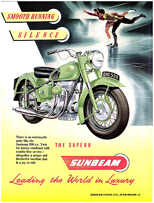 Sunbeam S8 500 cc Twin                                           