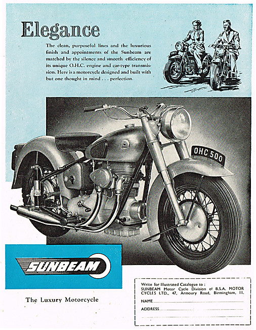 1953 Sunbeam S8 500 cc                                           