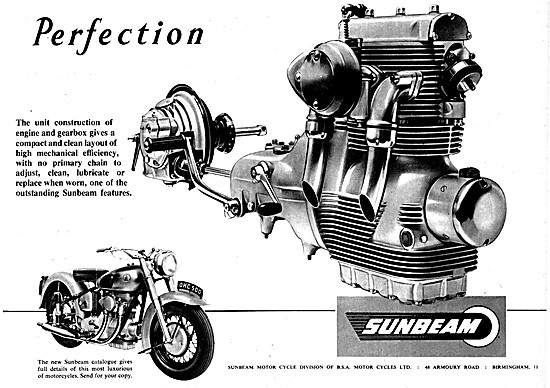Sunbeam S7 / S8 500 cc Engine & Drivetrain 1956                  