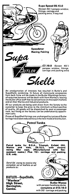 Butler Supa Shells Fairings - Supashells Speedster Fairing       