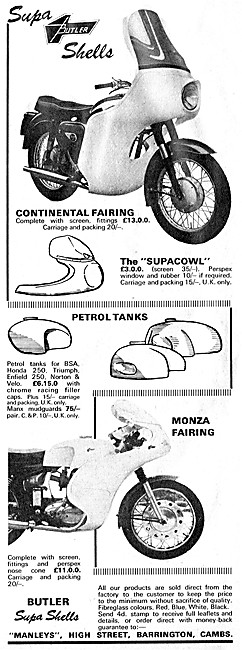 Butler Supa Shells Fairings                                      