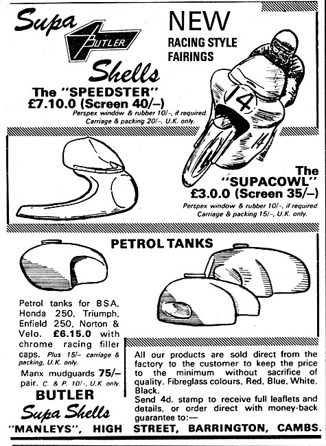 Butler Supa Shells Petrol tanks                                  