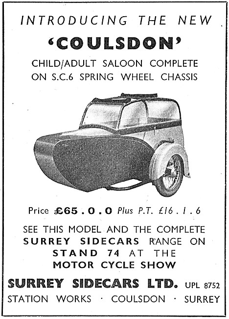 195 Surrey Coulsdon Sidecar                                      