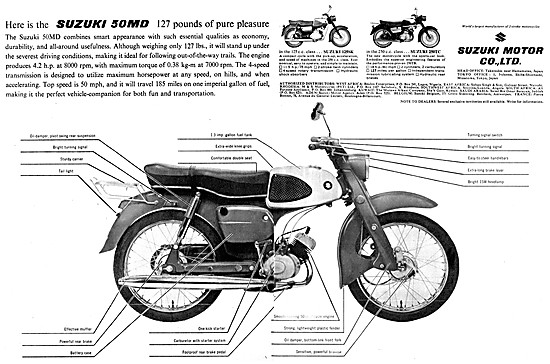 Suzuki 250 ST - Suzuki 125SK - Suzuki 50MD                       