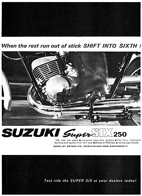 Suzuki Super Six 250 cc                                          