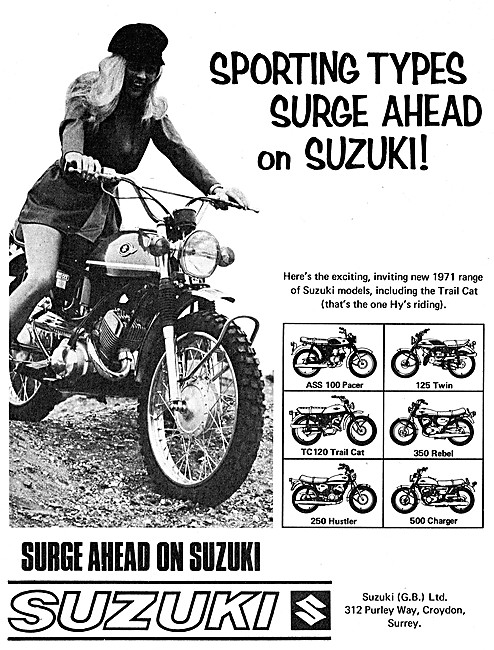 Suzuki ASS 100 Pacer - Suzuki TC 120 Trail Cat - Suzuki 350 Rebel