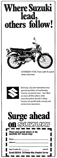 1971 Suzuki Stinger T125 Twin                                    