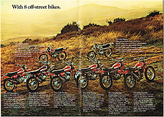 The 1972 Range Of Suzuki Off-Road Motorcyclesd - TS-400J Apache  