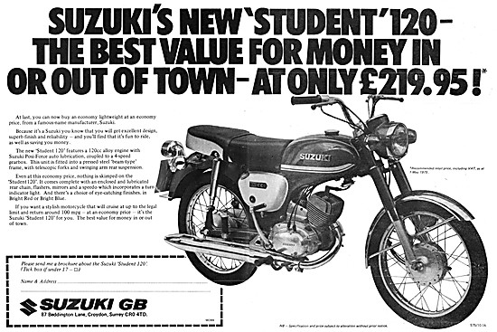1975 Suzuki Student 120                                          