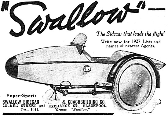 1927 Swallow Super-Sports Sidecar                                