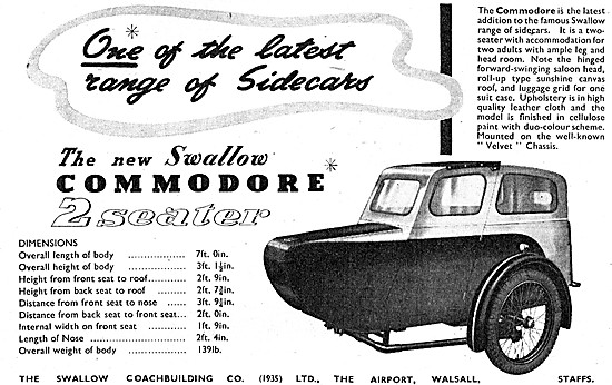 Swallow Commodore Sidecar                                        
