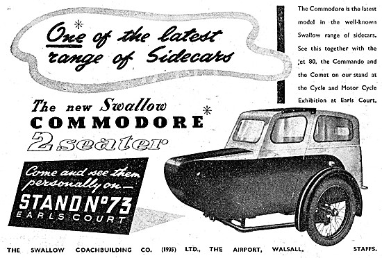 Swallow Commodore Sidecar 1951                                   