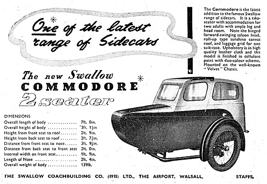 Swallow Commodore Sidecar                                        