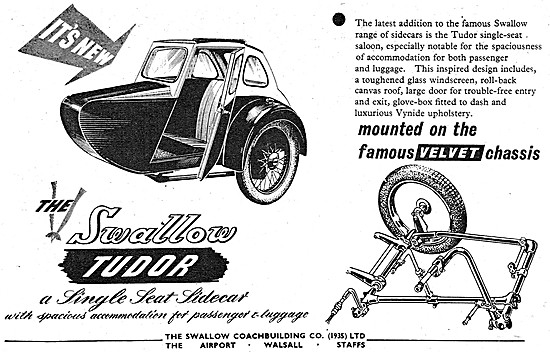 1954 Swallow Tudor Sidecar                                       