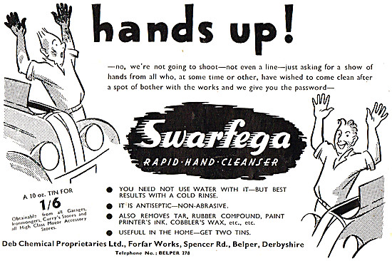 Swarfega Hand Cleanser 1951 Advert                               