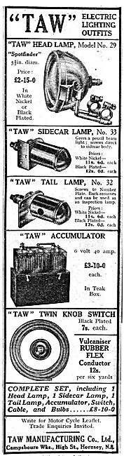 TAW Electrical Parts For Motor Cycles - TAW Lights               