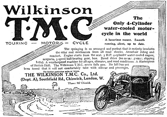 Wilkinson TMC 4 Cylinder Water Cooled Motor Cycle                
